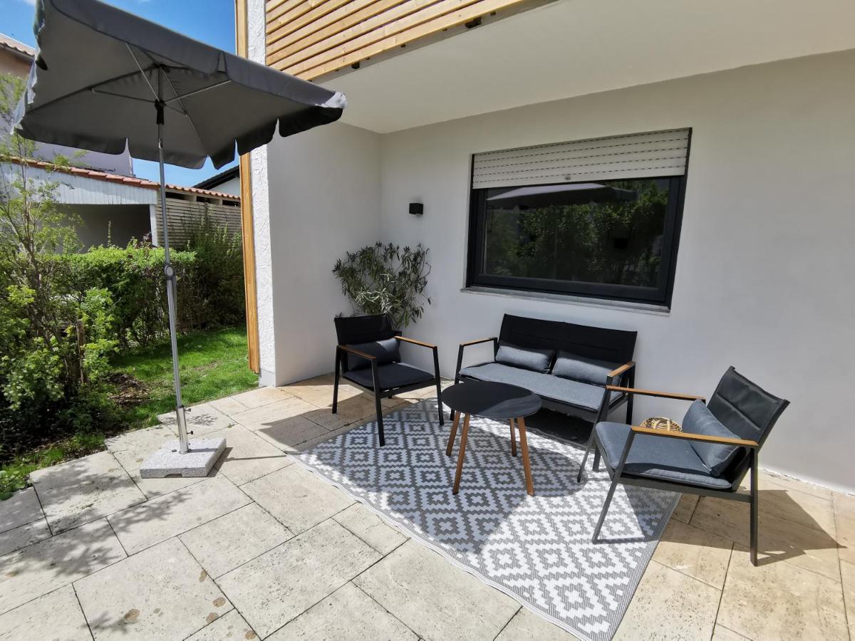 Moderne Ferienwohnungen mit Designbad Petting Exterior foto