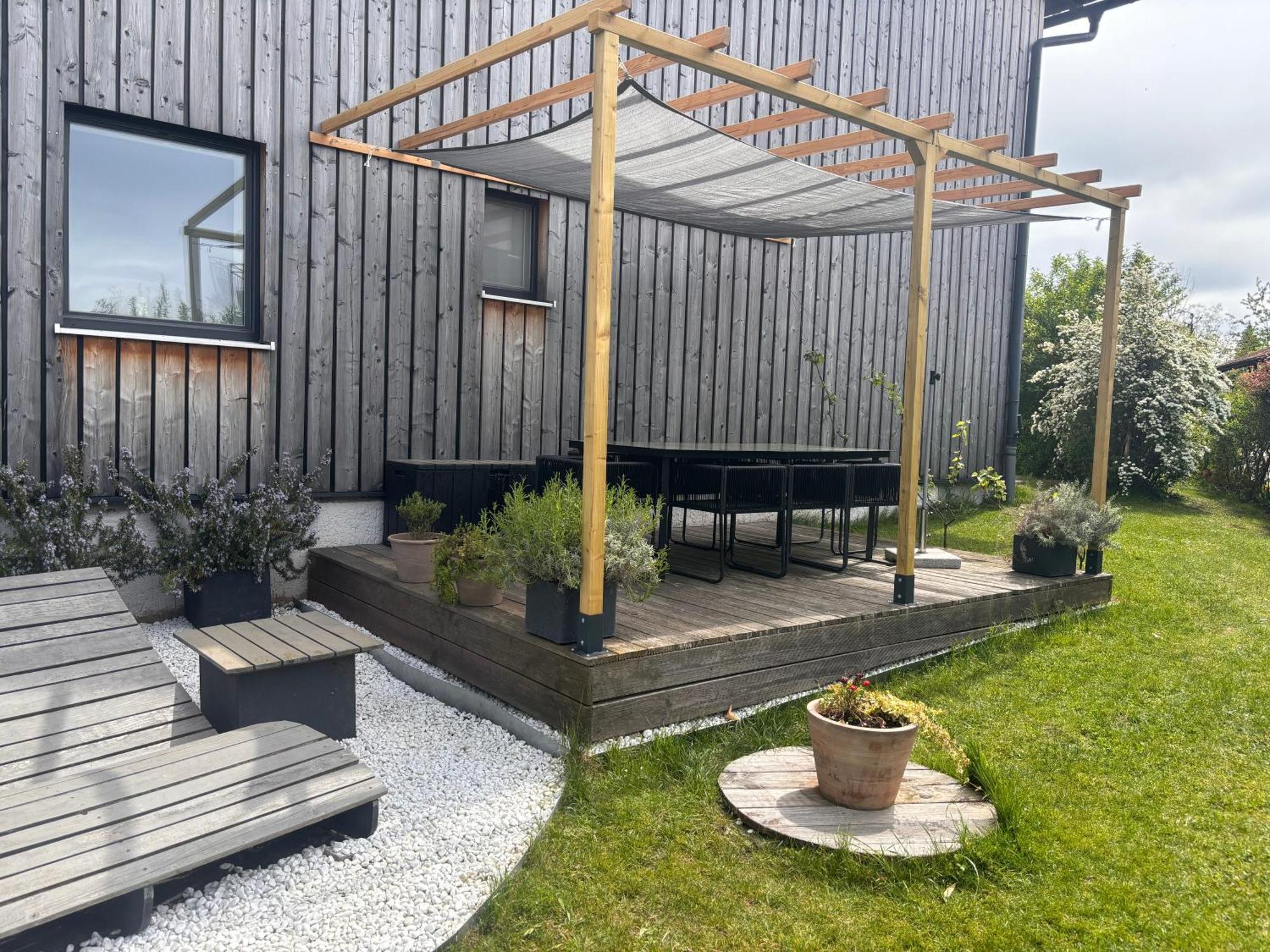 Moderne Ferienwohnungen mit Designbad Petting Exterior foto